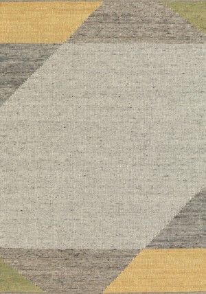 Edgy Grey Yellow Rug