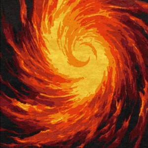 Fire Vortex Rug
