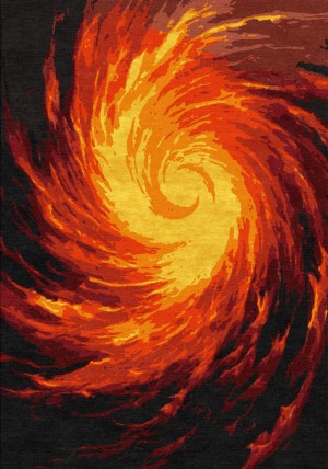 Fire Vortex Rug