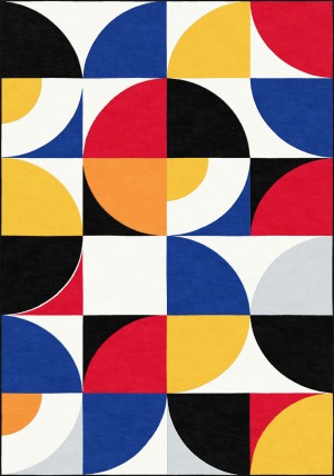 Bauhaus Circles I Rug