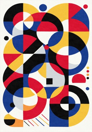 Bauhaus Circles II Rug