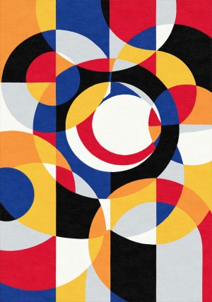 Bauhaus Circles III Rug