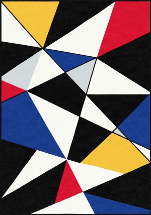 Bauhaus Triangles Rug