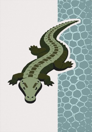 Kalahari Crocodile Rug