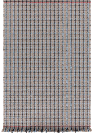 Checks Blue Rug