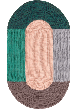 Crochet Mono Pink Rug