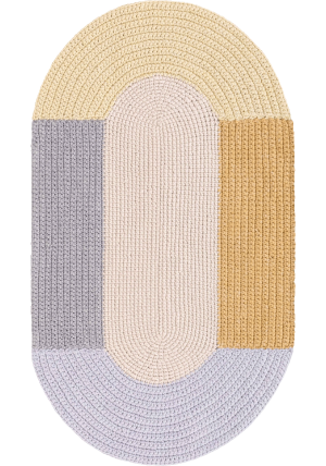 Crochet Mono Beige Rug