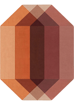 Diamond Orange Rug