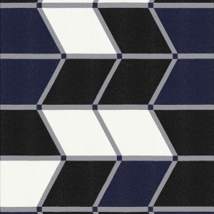 Krystal Black Blue Rug