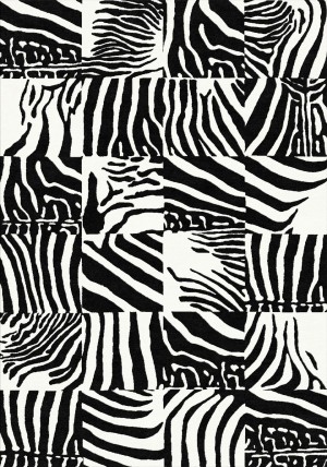 Zebra Squares Rug